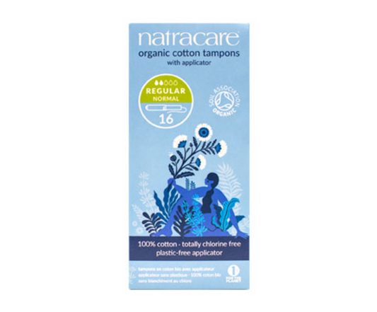 NATRACARE Applicator Cotton Tampon Regular 16s